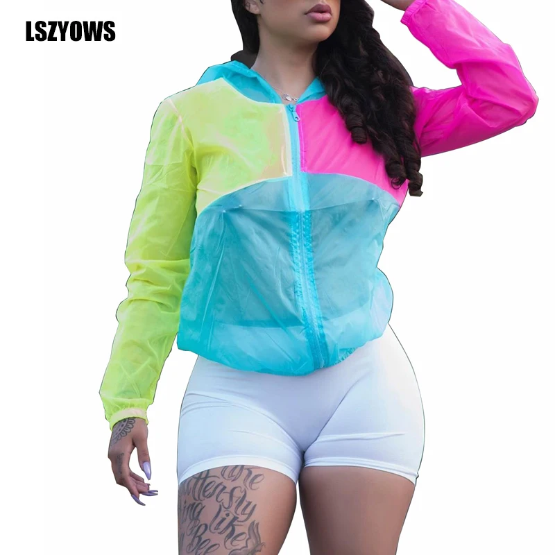 2019 Color Block Patchwork Thin Jacket Women Sun Protection Clothing Summer Casual Wear Female Hooded Jacket Beach Cardigan Coat
2019 Color Block Patchwork Thin Jacket Women Sun Protection Clothing Summer Casual Wear Female Hooded Jacket Beach Cardigan Coat