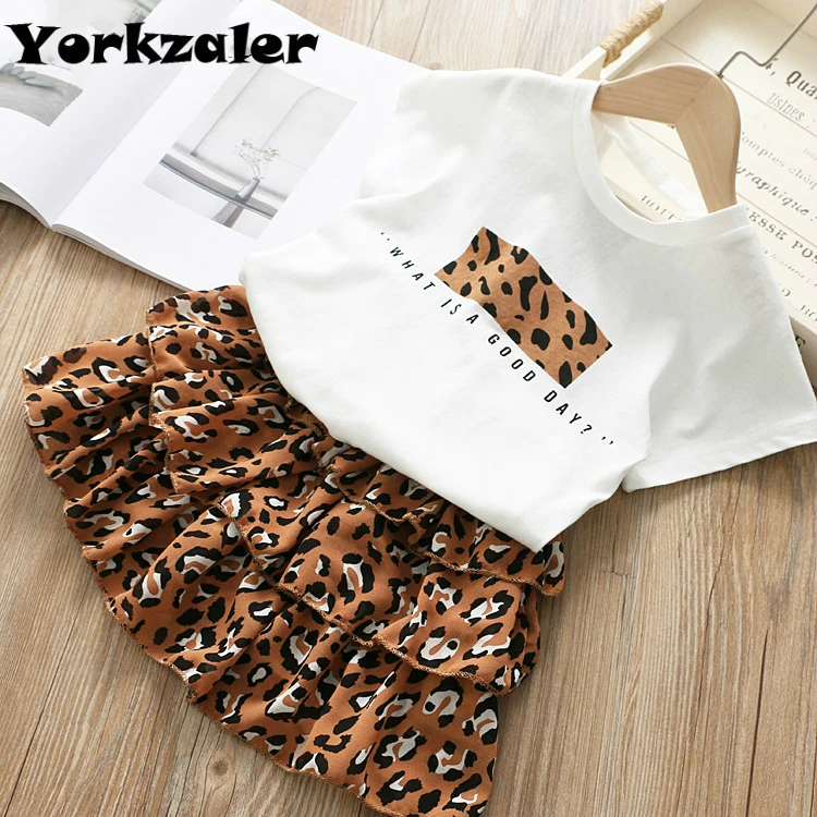 Girls Clothes Set 2019 Summer Children Outfits White Cotton T Shirt and Leopard Cake Skirt Toddler Girl Clothes Suit
Girls Clothes Set 2019 Summer Children Outfits White Cotton T Shirt and Leopard Cake Skirt Toddler Girl Clothes Suit