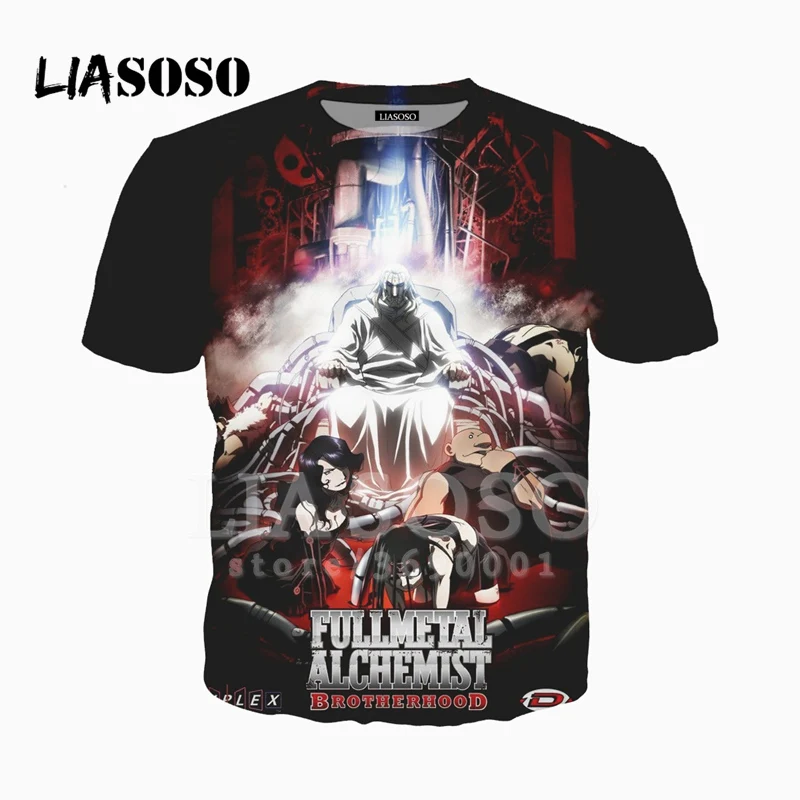 LIASOSO 3D Print Unisex Anime Fullmetal Alchemist Brotherhood/One Piece/Naruto/Bleach Tshirt Summer T-shirt Casual Top X2414
LIASOSO 3D Print Unisex Anime Fullmetal Alchemist Brotherhood/One Piece/Naruto/Bleach Tshirt Summer T-shirt Casual Top X2414