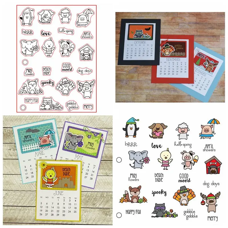 Various Christmas Animals Clear Stamp DIY Stencil For Scrapbooking Album Photo Paper Card Craft Fun Embossing Template New
Various Christmas Animals Clear Stamp DIY Stencil For Scrapbooking Album Photo Paper Card Craft Fun Embossing Template New