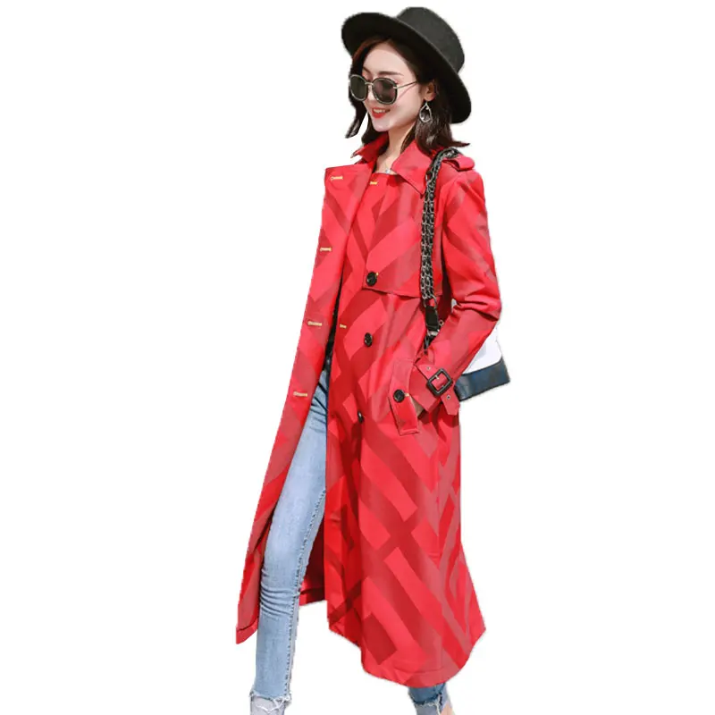 2019 Autumn New High Fashion Brand Woman Trench Classic Double Breasted Trench Coat Waterproof Raincoat Geometric Outerwear 884
2019 Autumn New High Fashion Brand Woman Trench Classic Double Breasted Trench Coat Waterproof Raincoat Geometric Outerwear 884