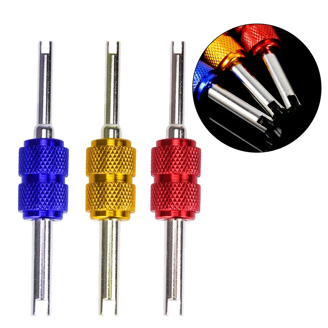 Repair Tool 1.5mm Edge Size Universal Tire Air Core Spanner Install/Remove Dual End Screw Driver Spanner Tire Valve Wrench
Repair Tool 1.5mm Edge Size Universal Tire Air Core Spanner Install/Remove Dual End Screw Driver Spanner Tire Valve Wrench