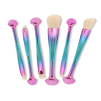 New 6Pcs Shell Makeup Brushes Foundation Contour Concealerbrushs Eye Shadow Blending Blush Comestic Brushes Kit Make Up Tool
New 6Pcs Shell Makeup Brushes Foundation Contour Concealerbrushs Eye Shadow Blending Blush Comestic Brushes Kit Make Up Tool