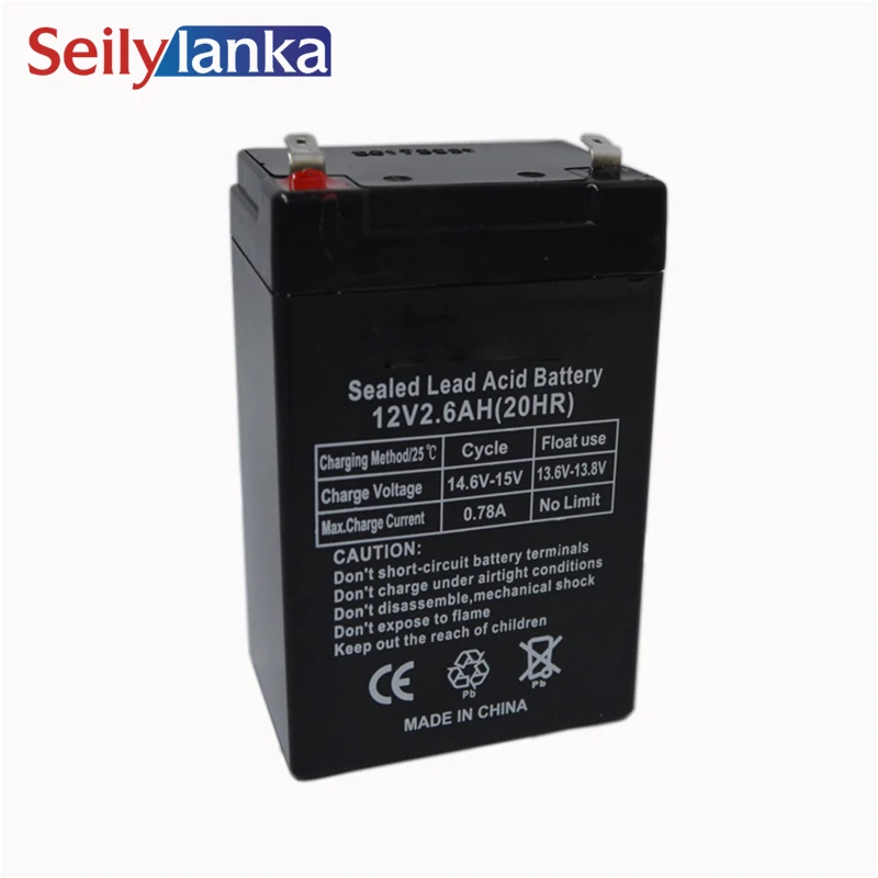12V 2.6AH Battery Sealed Storage Batteries Lead Acid Rechargeable Desk Lamp LED Light Device Speaker Factory Sale High Quality
12V 2.6AH Battery Sealed Storage Batteries Lead Acid Rechargeable Desk Lamp LED Light Device Speaker Factory Sale High Quality
