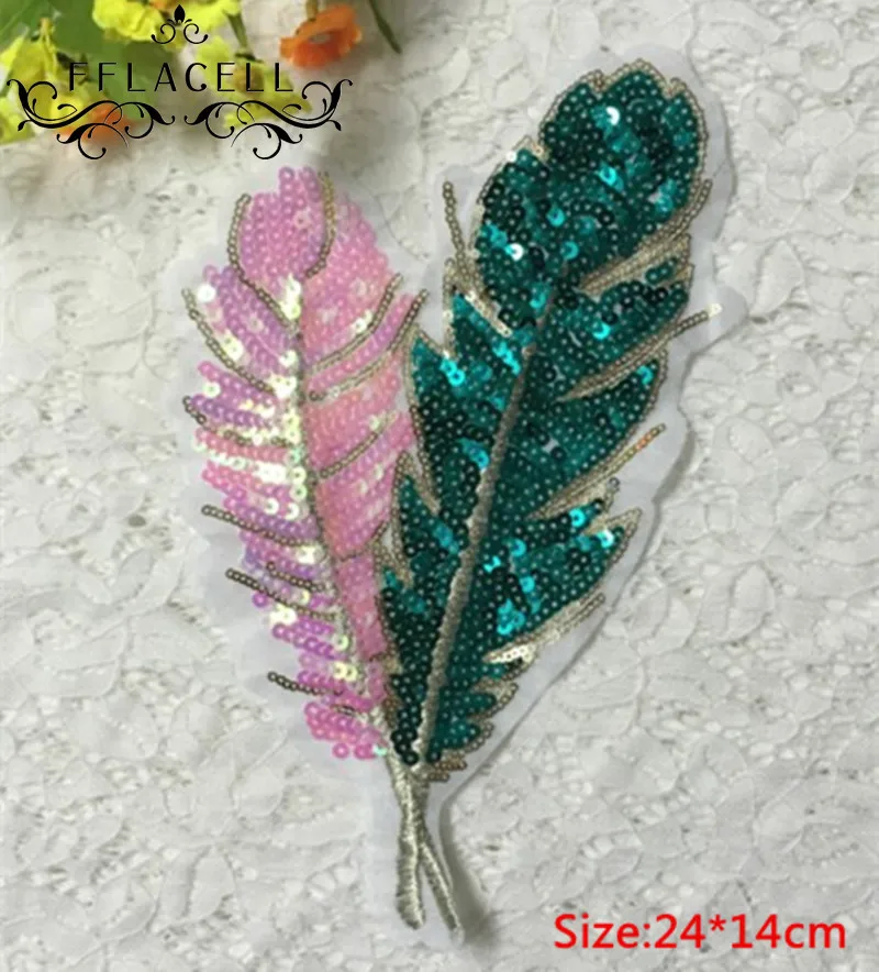FFLACELL Beauty Designs Feather Logo Embroidered Patches Clothes Sequins Patch DIY Hotfix Motif Applique
FFLACELL Beauty Designs Feather Logo Embroidered Patches Clothes Sequins Patch DIY Hotfix Motif Applique