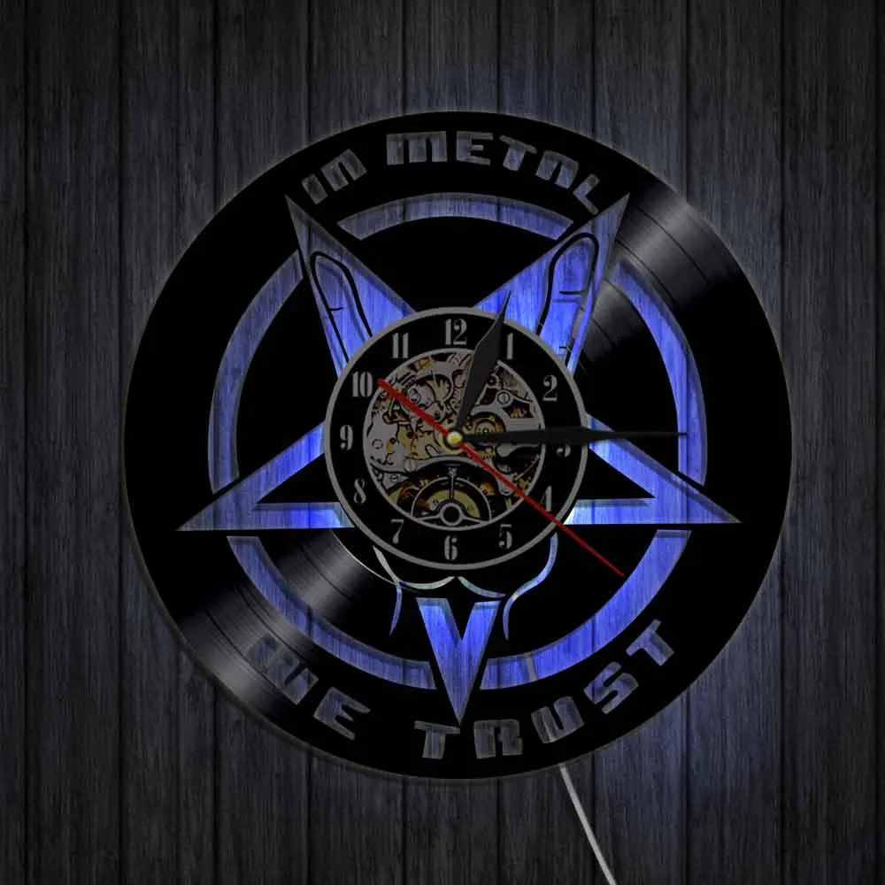 1 Stuk Muzikale Vinyl Record Klokken We Vert