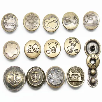 Hot High Quality 10sets Retro Metal Snap Fastener Poppers Press Studs Kit Sewing Leather Craft Tools Metal Snap Button 13 Styles
Hot High Quality 10sets Retro Metal Snap Fastener Poppers Press Studs Kit Sewing Leather Craft Tools Metal Snap Button 13 Styles