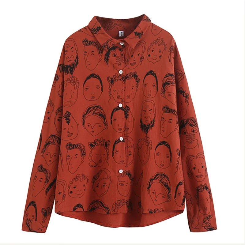 Korean Street Fashion Women Shirts Japanese Harajuku Vintage Cartoon Print Leisure Blouses Funny Graphic Loose Female Tops
Korean Street Fashion Women Shirts Japanese Harajuku Vintage Cartoon Print Leisure Blouses Funny Graphic Loose Female Tops