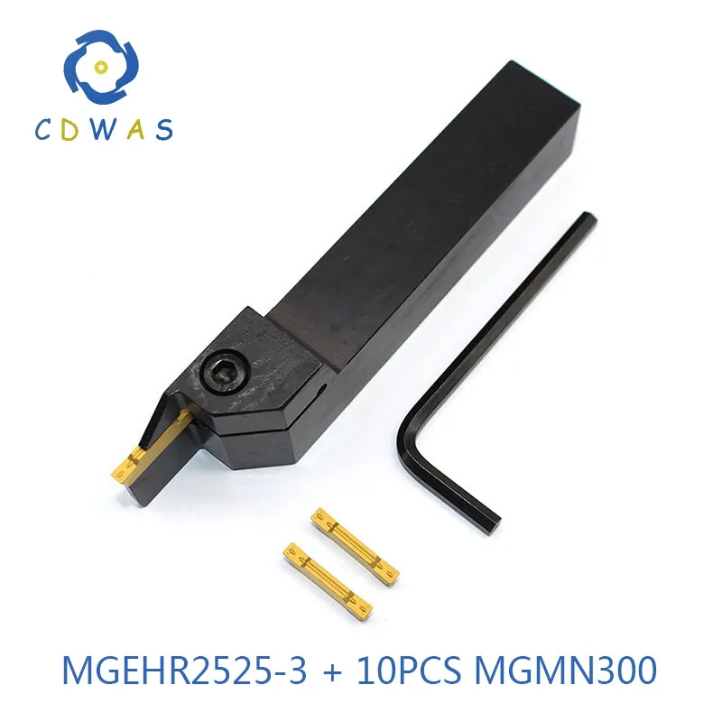 MGEHR2525-3 + 10pcs MGMN300 Extermal and Grooving Turning Tool Holder MGEHR 2525 For MGMN300 Insert Hand Bars boring cnc cutting
MGEHR2525-3 + 10pcs MGMN300 Extermal and Grooving Turning Tool Holder MGEHR 2525 For MGMN300 Insert Hand Bars boring cnc cutting