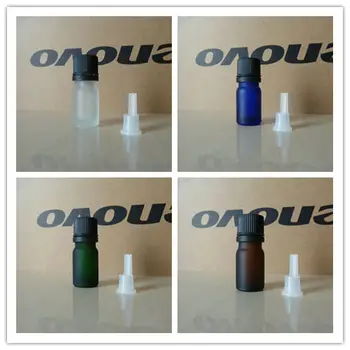 5ml clear/blue/green/brown frosted Glass Bottle With plastic black anti-theft cap+clear insert.Oil vial,Essential Oil bottle
5ml clear/blue/green/brown frosted Glass Bottle With plastic black anti-theft cap+clear insert.Oil vial,Essential Oil bottle