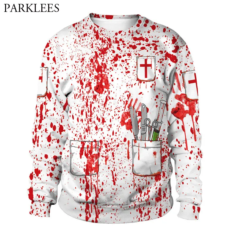 3D Surgical Tool Blood Funny Printed Sweatshirt Men Women 2018 Hip Hop Harajuku Mens Hallowmas Sweatshirts Halloween Costume 2XL
3D Surgical Tool Blood Funny Printed Sweatshirt Men Women 2018 Hip Hop Harajuku Mens Hallowmas Sweatshirts Halloween Costume 2XL