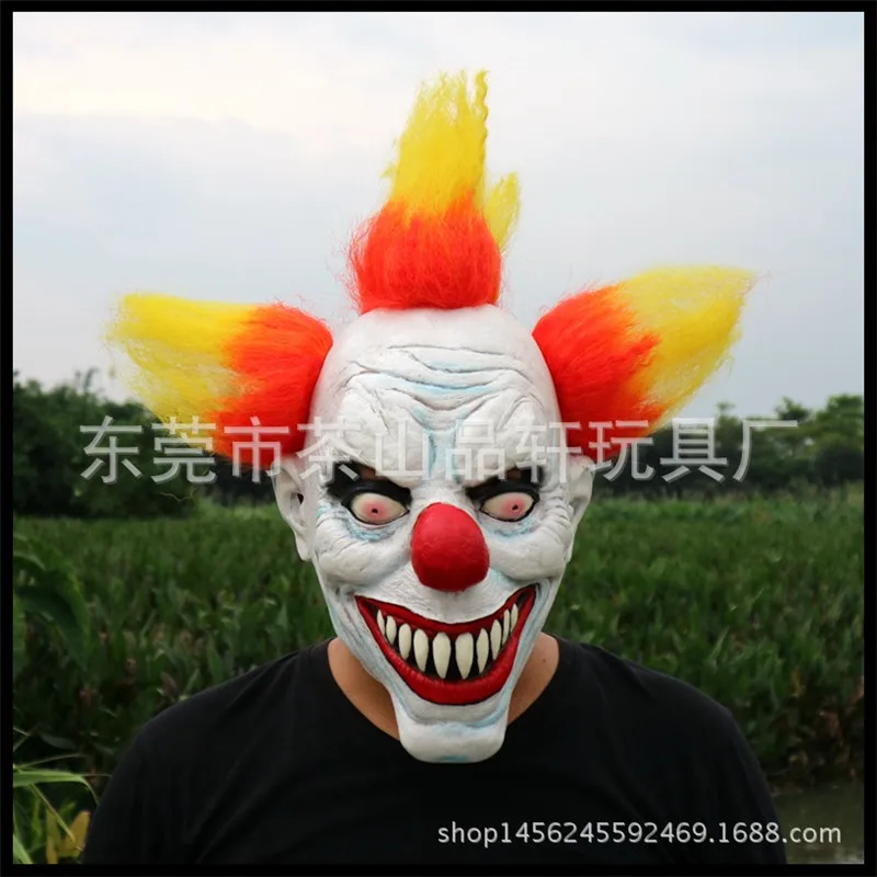 Top Grade Funny Evil Circus Clown Mask Pennywise Halloween Cosplay Horror Party Joker Mask Fancy Dress Costume Accessory toys
Top Grade Funny Evil Circus Clown Mask Pennywise Halloween Cosplay Horror Party Joker Mask Fancy Dress Costume Accessory toys