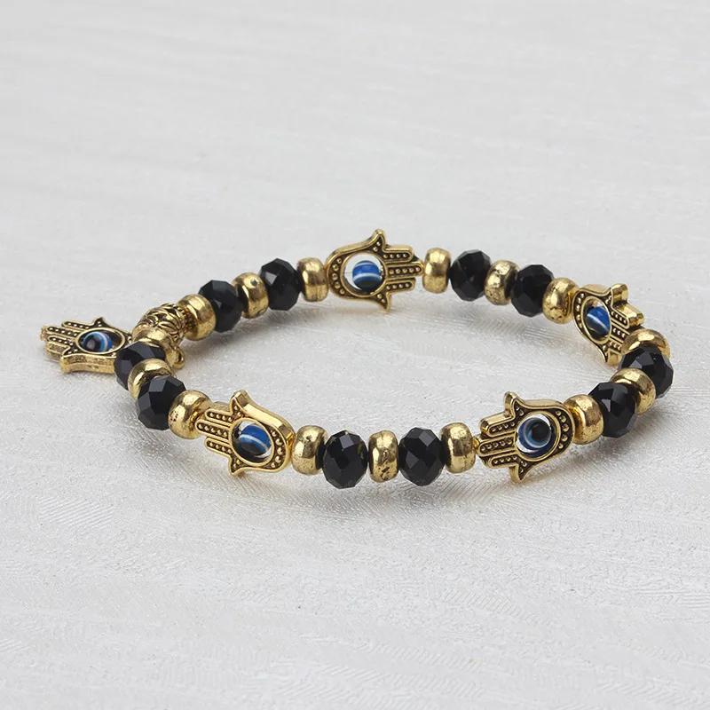 EVIL EYE new fashion gold evil eye blue bead Hamsa bracelet charm trendy material Hamsa Hand bead bracelet for woman man gift
EVIL EYE new fashion gold evil eye blue bead Hamsa bracelet charm trendy material Hamsa Hand bead bracelet for woman man gift