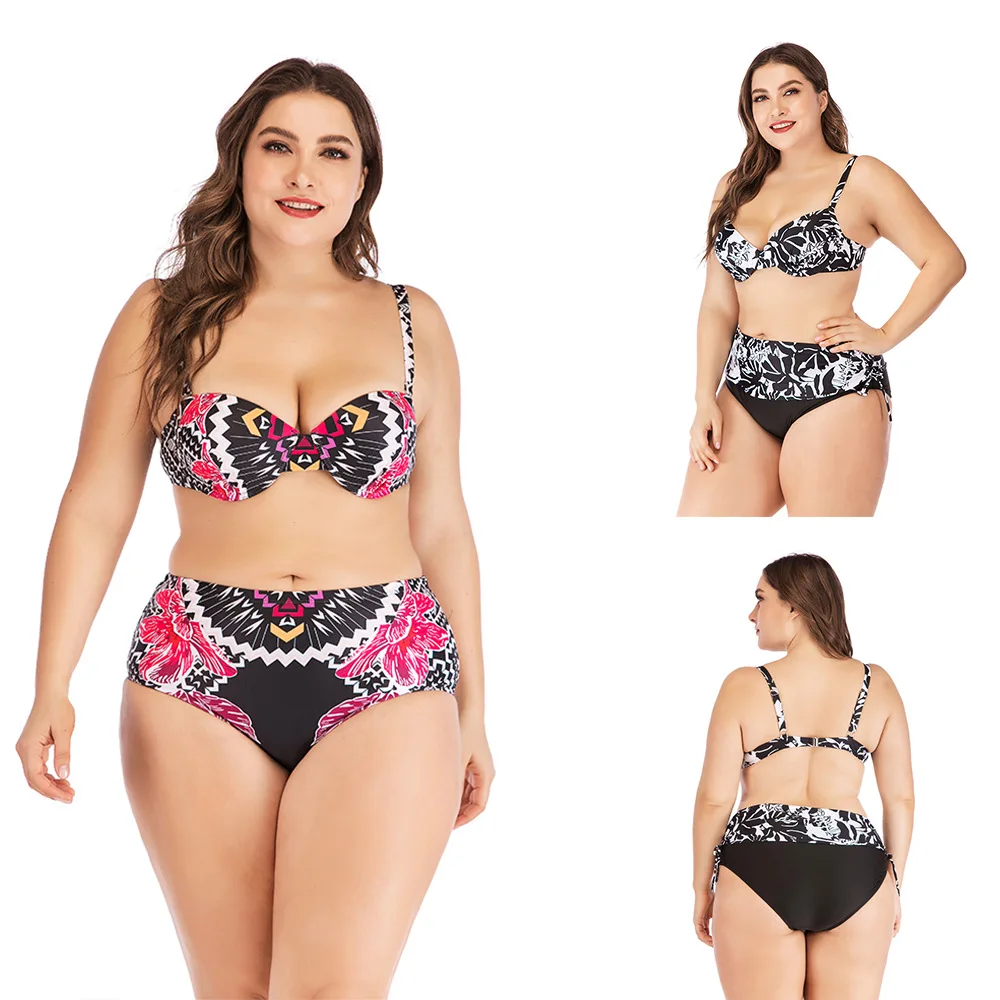 Plus Size Swimwear Print Bikini 2019 High Waist Bikini Set Swimsuit two pieces Bathing Suit beachwear large size bikini set
Plus Size Swimwear Print Bikini 2019 High Waist Bikini Set Swimsuit two pieces Bathing Suit beachwear large size bikini set