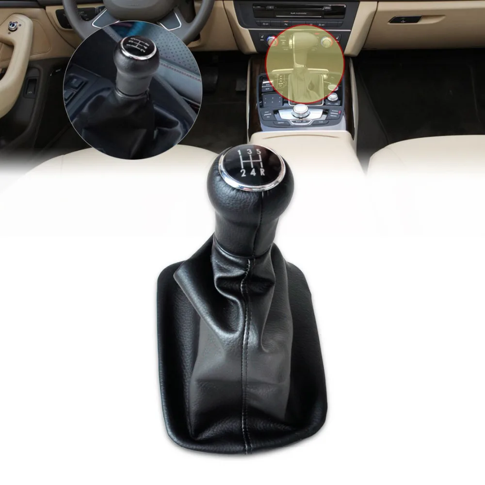 BBQ@FUKA NEW BLACK SHIFT KNOB GEAR GAITOR BOOT 5 SPEED FIT For AUDI A6 C5 A4 B5 A8 D2 1996-2003
BBQ@FUKA NEW BLACK SHIFT KNOB GEAR GAITOR BOOT 5 SPEED FIT For AUDI A6 C5 A4 B5 A8 D2 1996-2003