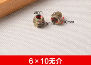 Internal and external nuts trapezoid nut parts 08