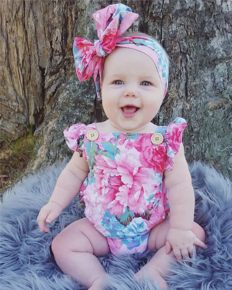 Newborn Baby Girls Floral Bodysuit Jumpsuit Headband Outfits Sunsuit Set Floral Baby Girls Clothes Cotton Sleeveless Bodysuits
Newborn Baby Girls Floral Bodysuit Jumpsuit Headband Outfits Sunsuit Set Floral Baby Girls Clothes Cotton Sleeveless Bodysuits