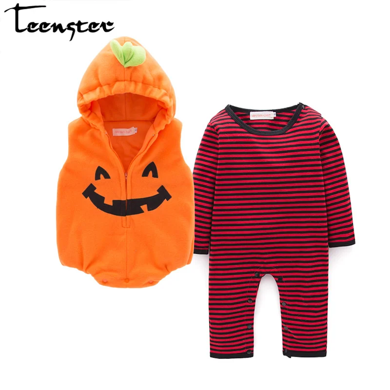 Teenster Newborn Clothes Halloween Toddler Long Sleeve Bodysuit&fleece Hooded Vest Infan Boy Clothing Pumpkin Baby Girl Outfits
Teenster Newborn Clothes Halloween Toddler Long Sleeve Bodysuit&fleece Hooded Vest Infan Boy Clothing Pumpkin Baby Girl Outfits