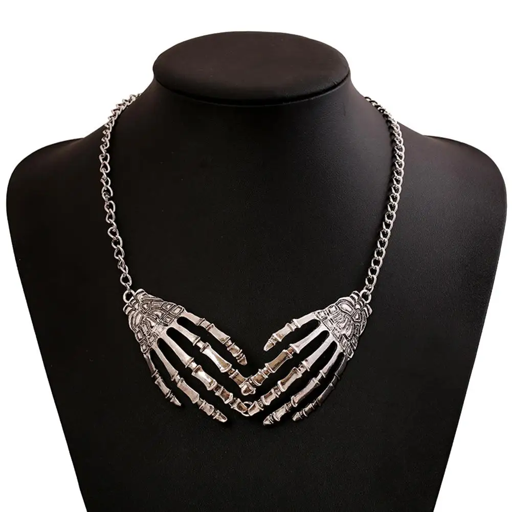 Gothic Men Women Skull Skeleton Hands Alloy Pendant Chain Necklace Jewelry Gift funny
Gothic Men Women Skull Skeleton Hands Alloy Pendant Chain Necklace Jewelry Gift funny