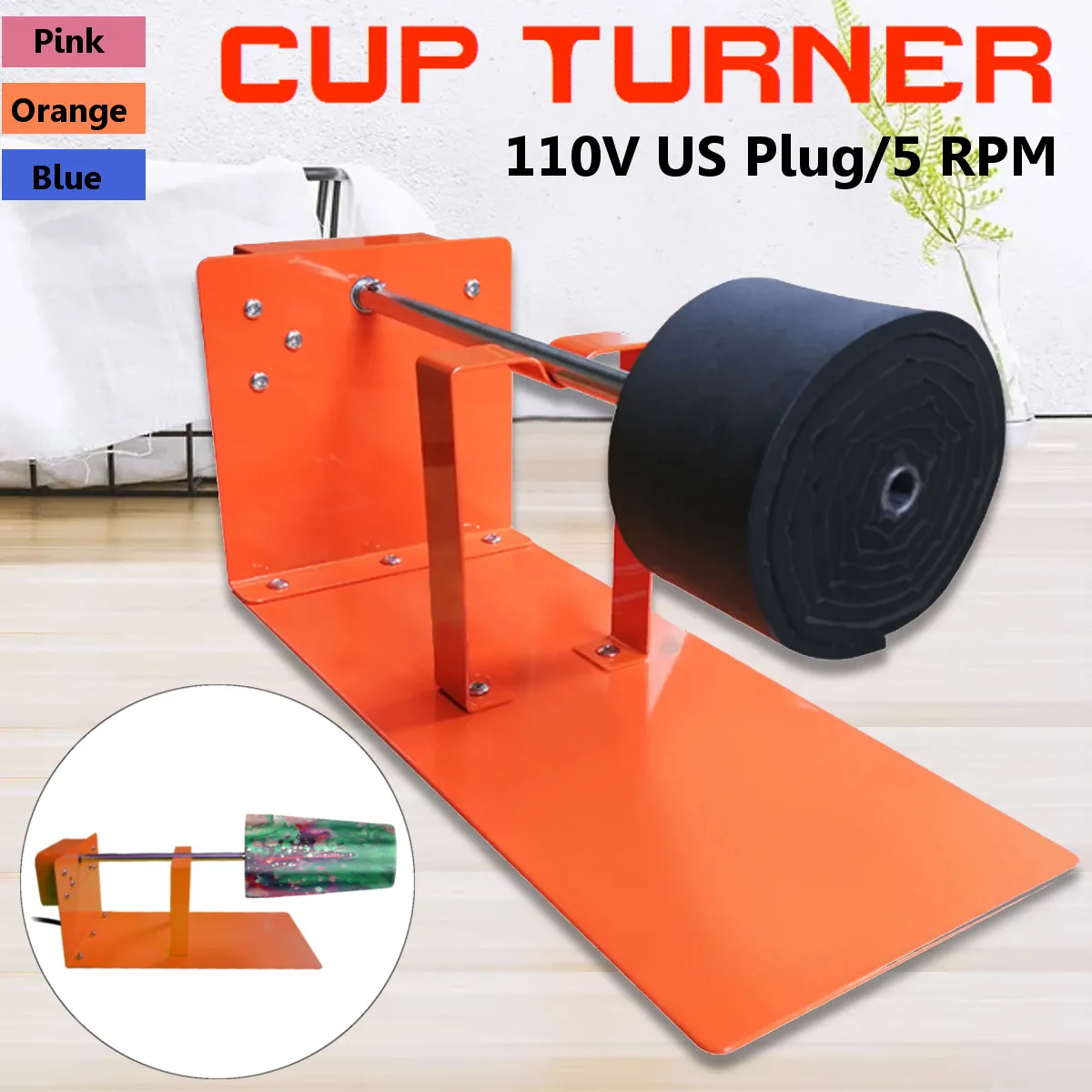 5RPM Adjustable Mug Cup Turner Spinner Tumbler Cuptisserie Foams Making Cup DIY 110v Pottery & Ceramics Tools For Painted
5RPM Adjustable Mug Cup Turner Spinner Tumbler Cuptisserie Foams Making Cup DIY 110v Pottery & Ceramics Tools For Painted