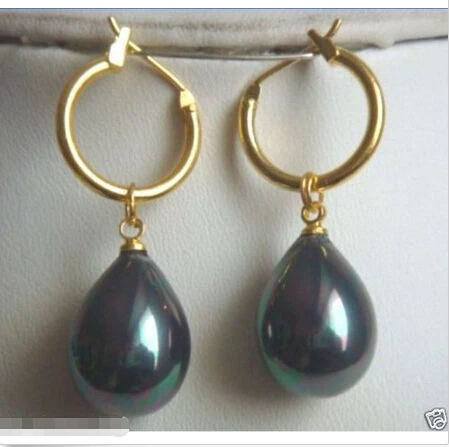 Free shipping Rainbow Black 12X16mm South Sea Shell Pearl 14K Gold Plated Earring
Free shipping Rainbow Black 12X16mm South Sea Shell Pearl 14K Gold Plated Earring