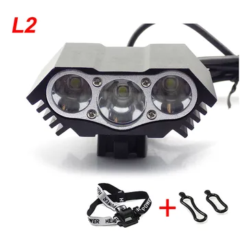 2 way Bike Bicycle Light 3 XM-L L2 Led Cycling Light Headlight Head front Lights Lamp Waterproof Flash Light Lamp + Headband
2 way Bike Bicycle Light 3 XM-L L2 Led Cycling Light Headlight Head front Lights Lamp Waterproof Flash Light Lamp + Headband