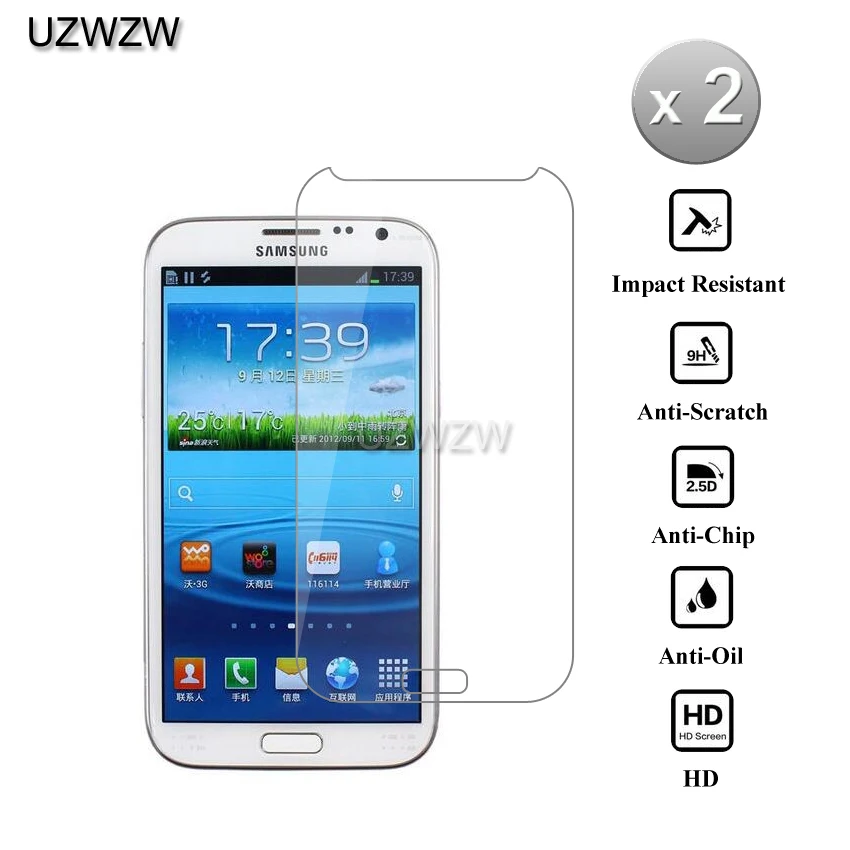 2pcs For Samsung Galaxy Note 2 Glass 2.5D Tempered Glass For Samsung Galaxy Note 2 N7100 N7105 Note2 Screen Protector Guard Film
2pcs For Samsung Galaxy Note 2 Glass 2.5D Tempered Glass For Samsung Galaxy Note 2 N7100 N7105 Note2 Screen Protector Guard Film