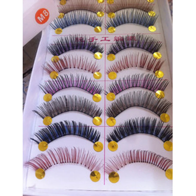New Women Fashion 10 Pairs Colourful Handmade False Eyelashes Make Up Beauty High Quality Eye Make Up Eyelashes
New Women Fashion 10 Pairs Colourful Handmade False Eyelashes Make Up Beauty High Quality Eye Make Up Eyelashes