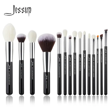 Jessup Brand Black/Silver Professional Makeup Brushes Brush set Beauty Tools Make up Foundation Powder natural-synthetic hair
Jessup Brand Black/Silver Professional Makeup Brushes Brush set Beauty Tools Make up Foundation Powder natural-synthetic hair