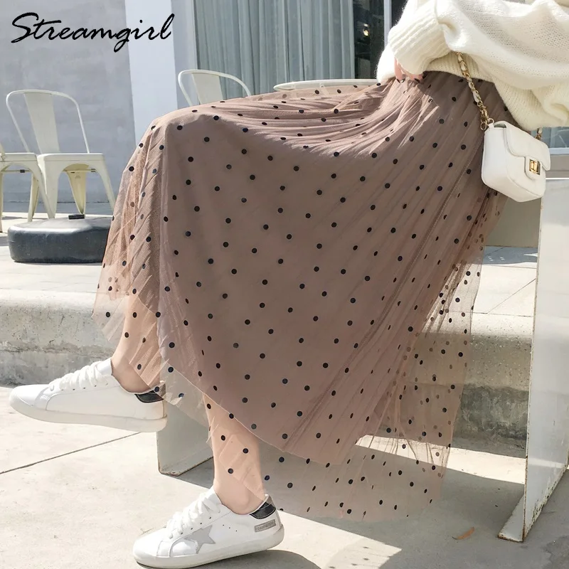 Womens Autumn And Winter Skirts Female Pleated Velvet Skirt Mesh Midi Skirt Winter High Waist Long Skirts For Women Midi Saia
Womens Autumn And Winter Skirts Female Pleated Velvet Skirt Mesh Midi Skirt Winter High Waist Long Skirts For Women Midi Saia