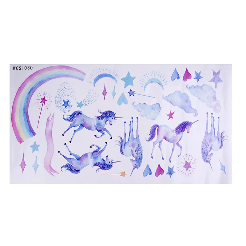 Watercolor Unicorn Rainbow Cartoon Wall Stickers for Kids Room DIY Mural Decals Unicorn Adventure Poster Gifts for Girls
Watercolor Unicorn Rainbow Cartoon Wall Stickers for Kids Room DIY Mural Decals Unicorn Adventure Poster Gifts for Girls