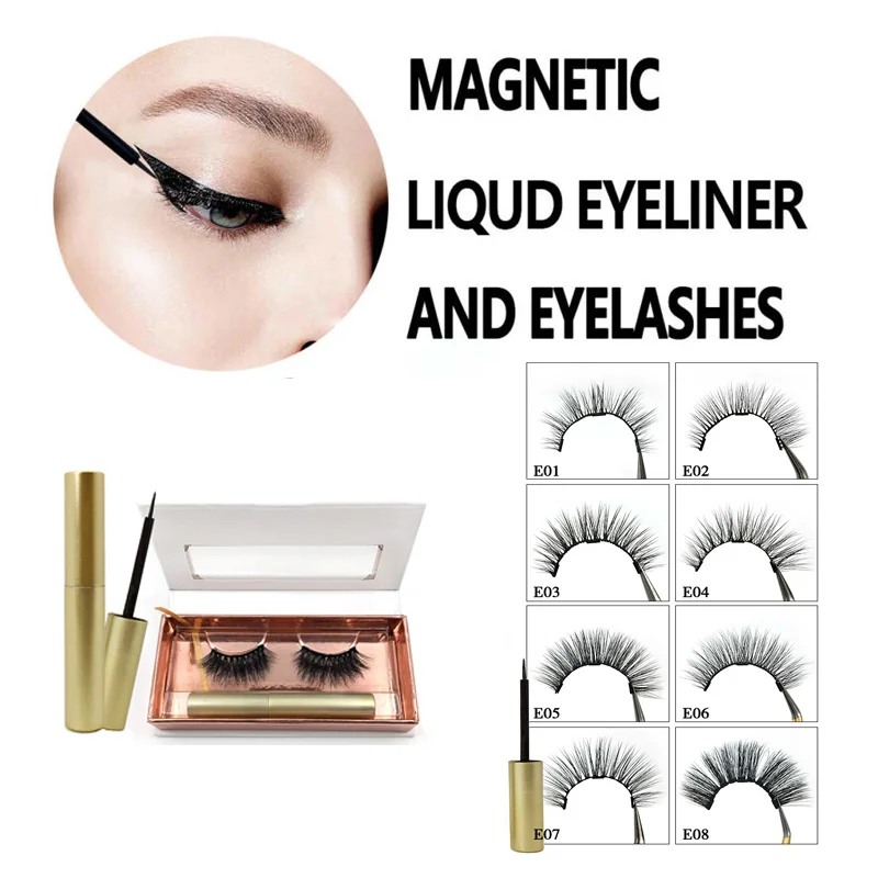 2 In 1 Waterproof long-Lasting Quick Wear Eyeliner Liquid Eyeliner with 1pair Three-magnetic Mink False Eyelashes TSLM1
2 In 1 Waterproof long-Lasting Quick Wear Eyeliner Liquid Eyeliner with 1pair Three-magnetic Mink False Eyelashes TSLM1