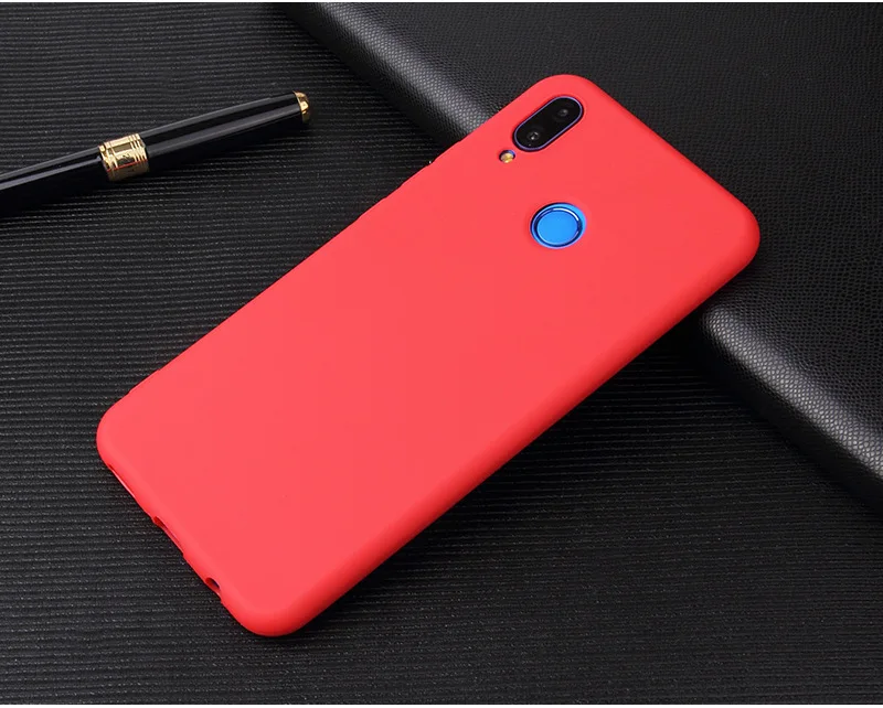 Матовый цветной Мягкий Силиконовый ТПУ чехол для Huawei Nova 2i 2s 2 Plus 3 3i 3e 4 P smart 2019 P20 lite