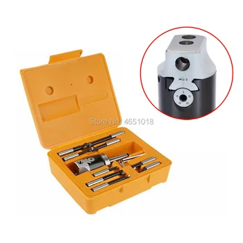 Boring tool set NT40 M16 adapter NT40 taper, F1-18 75mm (3") boring head with NT40 shank and 18mm boring bars, boring head set
Boring tool set NT40 M16 adapter NT40 taper, F1-18 75mm (3") boring head with NT40 shank and 18mm boring bars, boring head set