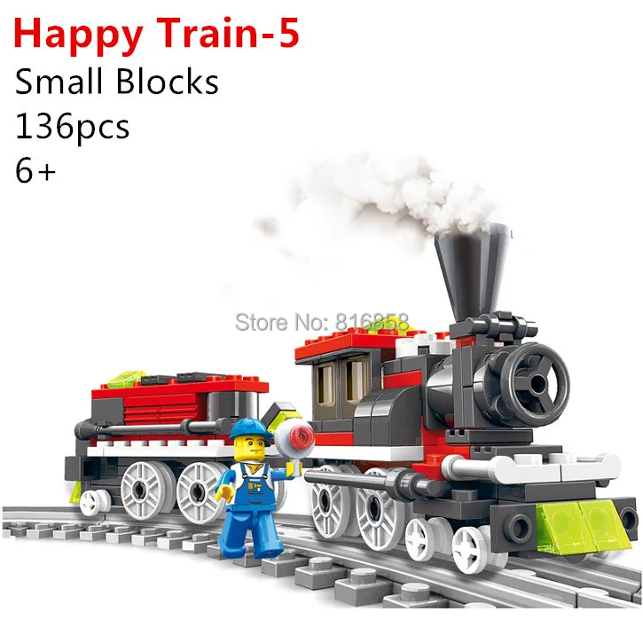 136pcs/set Happy Train Small Building Blocks Compatible Particles Educational Toys Brinquedos
136pcs/set Happy Train Small Building Blocks Compatible Particles Educational Toys Brinquedos