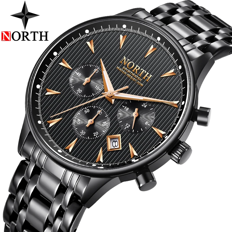 NORTH New Quartz Watches Men Top Brand Luxury Watch Men Fashion Casual Sports Watches Waterproof Clock Male Relogio Masculino
NORTH New Quartz Watches Men Top Brand Luxury Watch Men Fashion Casual Sports Watches Waterproof Clock Male Relogio Masculino