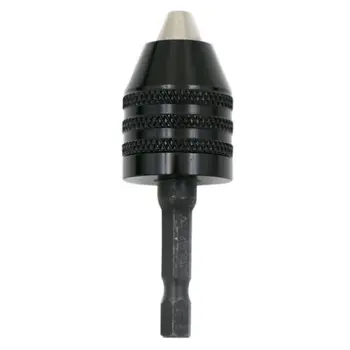 0.3-8mm 1/4 inch Keyless Drill Chuck Screwdriver Impact Driver Adaptor Hex Shank Drill Grinder Quick Change Adapter Convert -Bla
0.3-8mm 1/4 inch Keyless Drill Chuck Screwdriver Impact Driver Adaptor Hex Shank Drill Grinder Quick Change Adapter Convert -Bla
