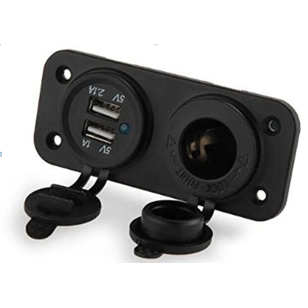 Universal Dual USB Car Cigarette Lighter Socket Splitter 12V USB 2.1A 1A Power Adapter Charger Car-charger Plug
Universal Dual USB Car Cigarette Lighter Socket Splitter 12V USB 2.1A 1A Power Adapter Charger Car-charger Plug