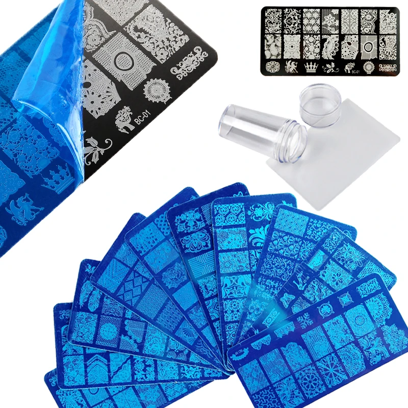 ROSALIND Plate Tool Flower DIY Polish Stamping Clear Silicone Template Stamper Scraper with Cap Stamping Plates Design Nail Art
ROSALIND Plate Tool Flower DIY Polish Stamping Clear Silicone Template Stamper Scraper with Cap Stamping Plates Design Nail Art