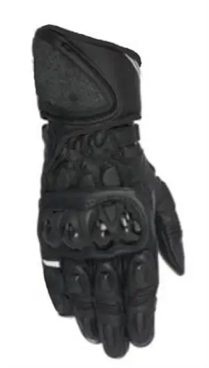 Перчатки из натуральной кожи GP PLUS R мотоциклетные гоночные защитные черные