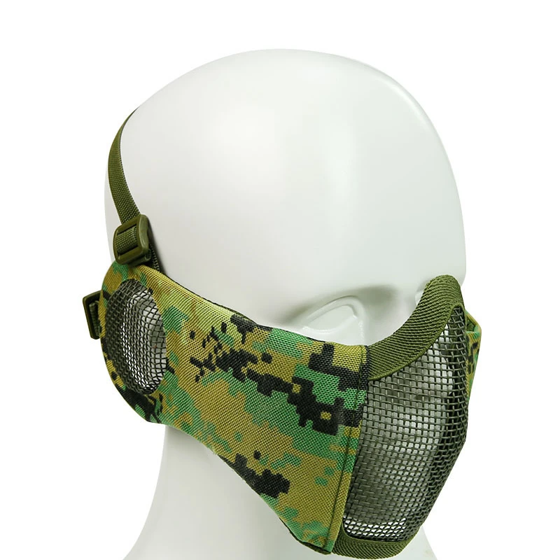 Tactical Half Face Ear Protection Mask Steel Mesh Military Airsoft Mask Outdoor Shooting Hunting Paintball Masks Accessories
Tactical Half Face Ear Protection Mask Steel Mesh Military Airsoft Mask Outdoor Shooting Hunting Paintball Masks Accessories
