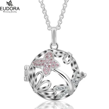 EUDORA 18mm Pregnancy Bola Ball Pink Crystal Lotus Flower Perfume Diffuser Lockets Cage Women Angel Caller Pendant Necklace K224
EUDORA 18mm Pregnancy Bola Ball Pink Crystal Lotus Flower Perfume Diffuser Lockets Cage Women Angel Caller Pendant Necklace K224