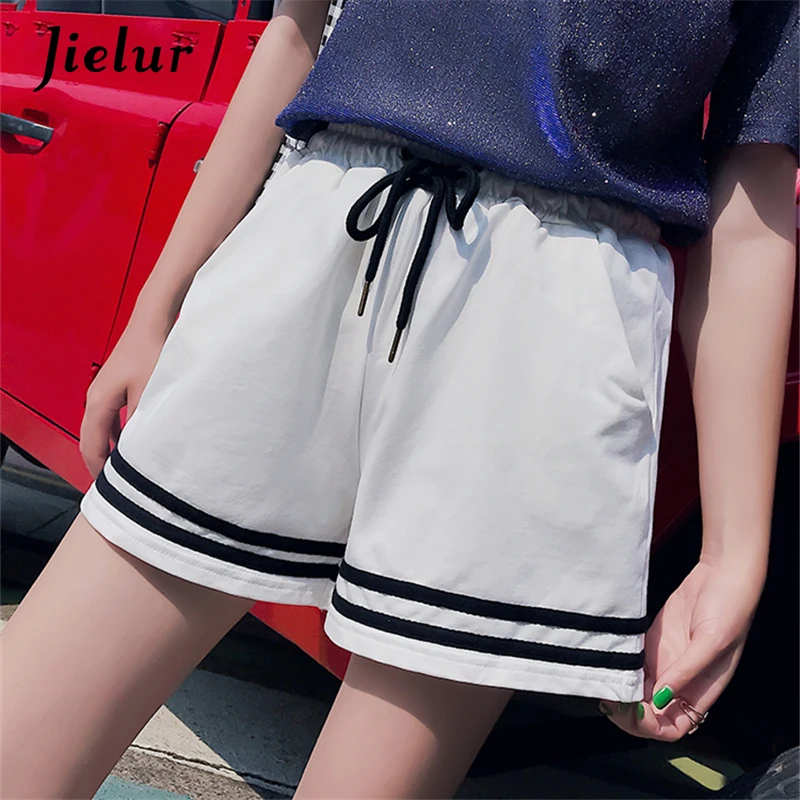 Jielur Simple Stripe Pockets Summer Shorts Black Korean Fashion Loose Short Women Casual M-XXL Chic Female Shorts White Dropship
Jielur Simple Stripe Pockets Summer Shorts Black Korean Fashion Loose Short Women Casual M-XXL Chic Female Shorts White Dropship