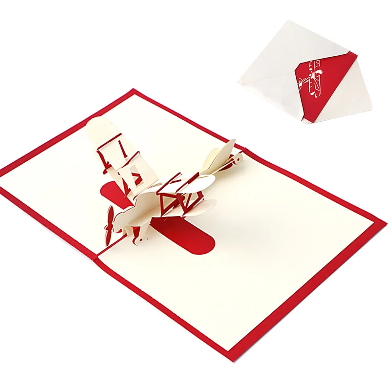 3D Pop UP Holiday Greeting Cards Paper Airplane Christmas Thanksgiving Gift NEW -Y102
3D Pop UP Holiday Greeting Cards Paper Airplane Christmas Thanksgiving Gift NEW -Y102