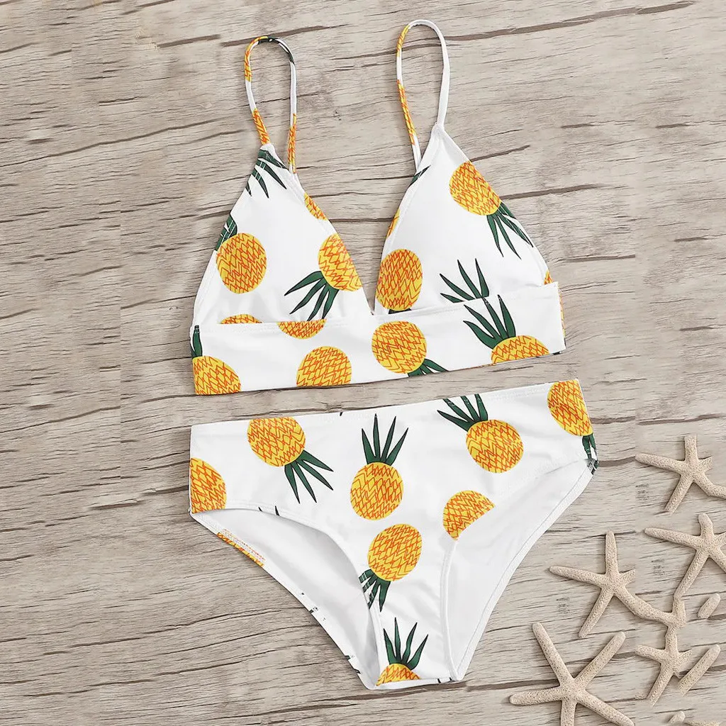 Explosive models pineapple print ladies split two-piece sexy pineapple printed bikini swimsuit swimwear beachwear Biquini 40*
Explosive models pineapple print ladies split two-piece sexy pineapple printed bikini swimsuit swimwear beachwear Biquini 40*
