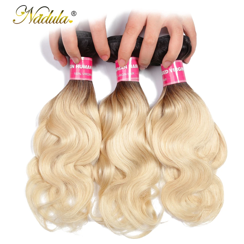 Nadula Hair 3 Bundles Brazilian Body Wave 10-20inch Ombre Hair Bundles 100% Human Hair Weaves T1b/613 Remy Hair Extension
Nadula Hair 3 Bundles Brazilian Body Wave 10-20inch Ombre Hair Bundles 100% Human Hair Weaves T1b/613 Remy Hair Extension