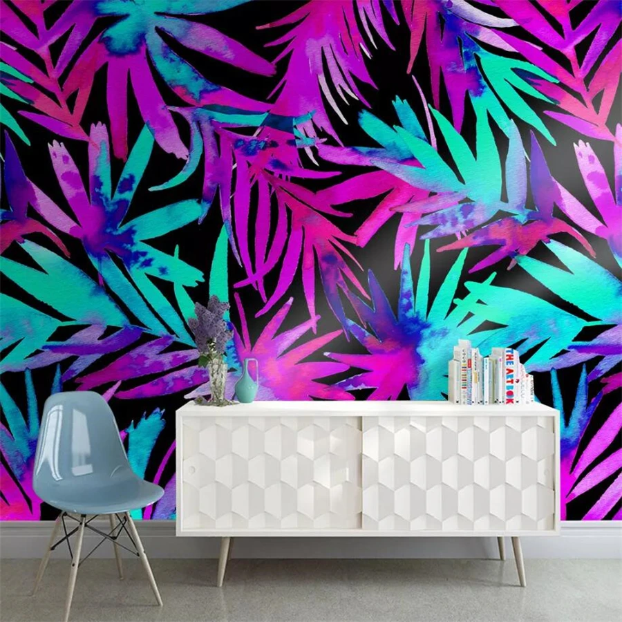 beibehang Customized large wallpaper 3D Nordic minimalist colored tropical plants leaves background wall paper living room mural
beibehang Customized large wallpaper 3D Nordic minimalist colored tropical plants leaves background wall paper living room mural