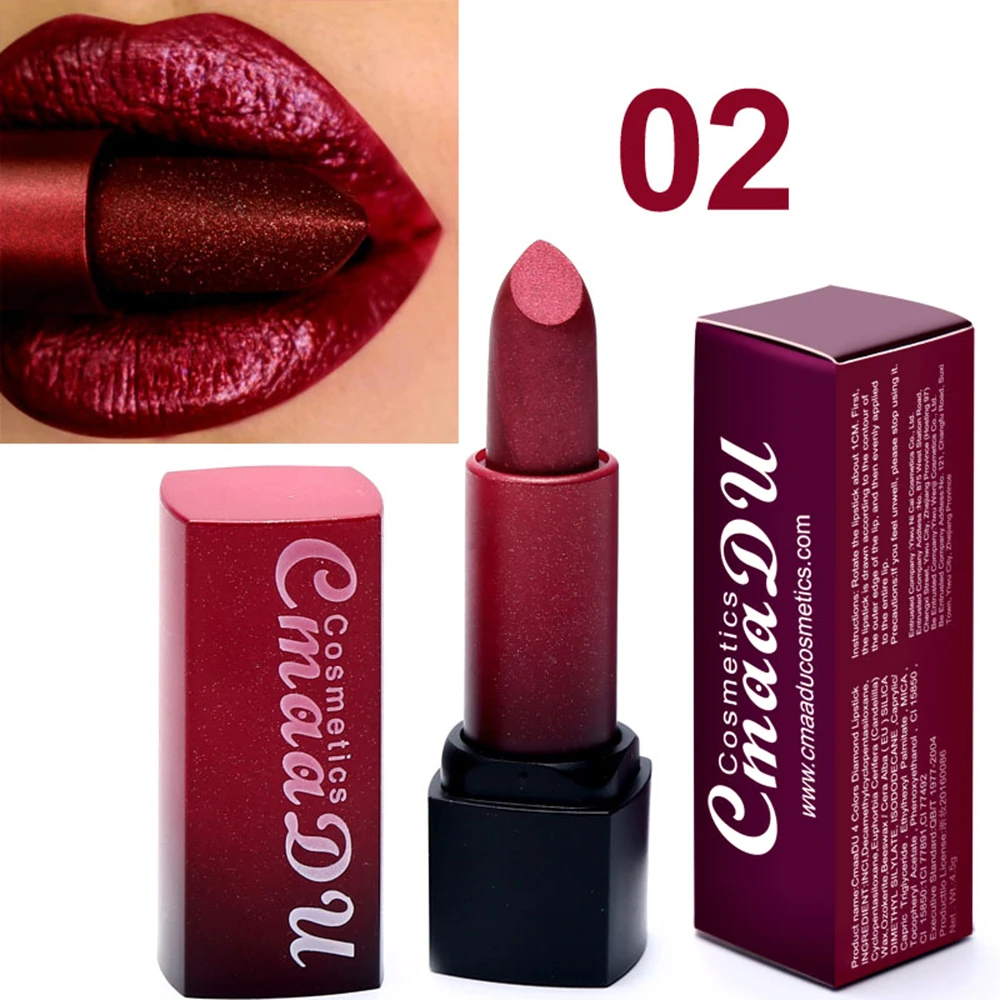 CmaaDu Metal Color Matte Lipstick Moisturizer Long-lasting Not Fade Lipstick Waterproof Lip Makeup Shimmer Lip Stick TSLM1
CmaaDu Metal Color Matte Lipstick Moisturizer Long-lasting Not Fade Lipstick Waterproof Lip Makeup Shimmer Lip Stick TSLM1