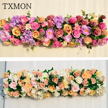 New wedding props flower row T table rose flower arrangement simulation flower wedding arrangements wedding supplies
New wedding props flower row T table rose flower arrangement simulation flower wedding arrangements wedding supplies