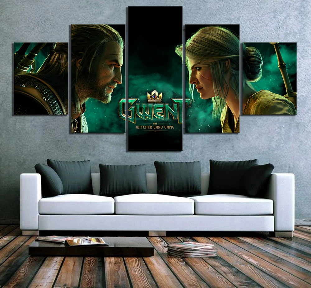 5 Piece Gwent The Witcher Card Game Poster Paintings The Witcher 3 Wild Hunt Pictures Canvas Art for Home Decor Wall Art
5 Piece Gwent The Witcher Card Game Poster Paintings The Witcher 3 Wild Hunt Pictures Canvas Art for Home Decor Wall Art